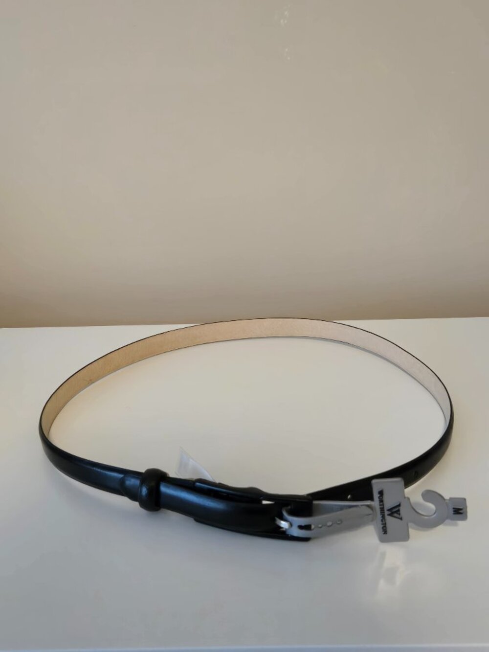 Vintage Worthington Black Genuine Leather Belt Medium - NWT